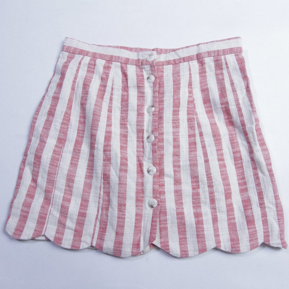 Forever 21 Womens A Line Button Front Mini Skirt